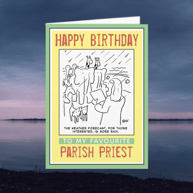 Happy Birthday to a Vicar or Parish Priest. Card (Creator Uploaded)