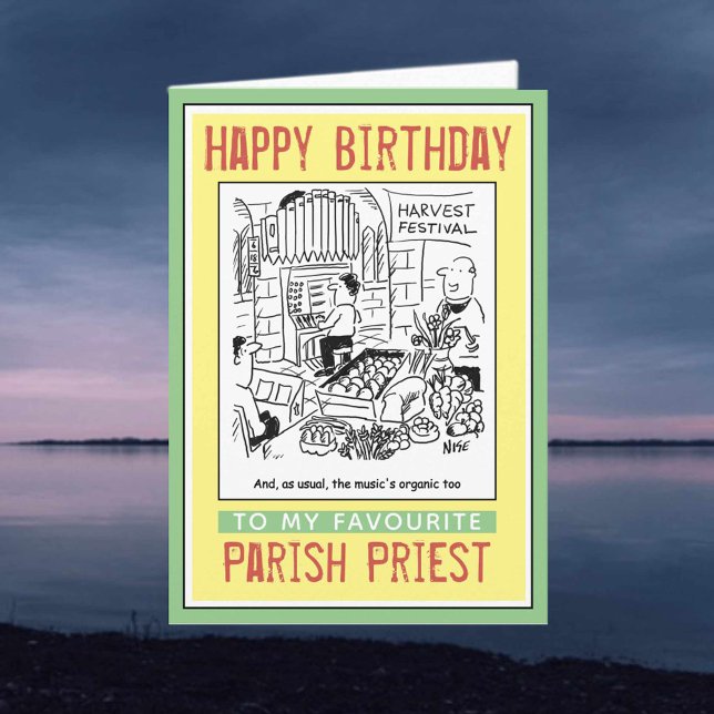 Happy Birthday to a Vicar or Parish Priest. Card (Creator Uploaded)