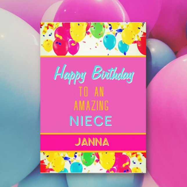 Happy Birthday to an amazing niece card (Creator Uploaded)
