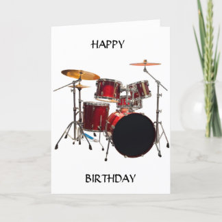 HAPPY BIRTHDAY TO AN AWESOME "DRUMMER" CARD