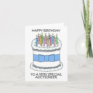 Happy Birthday to Auctioneer Card