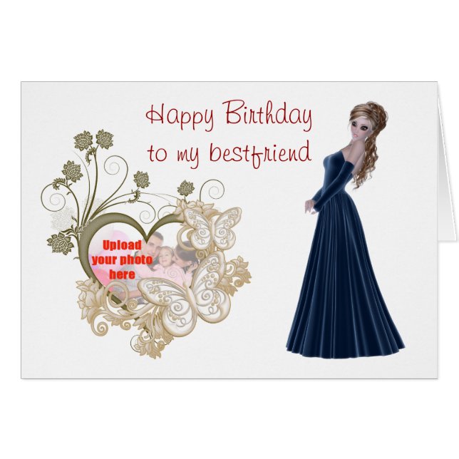 Happy birthday to best friend add a photo (Front Horizontal)