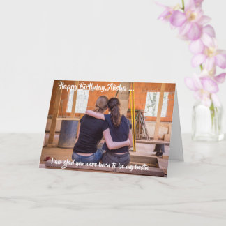 Happy Birthday To Bestie Folded Greeting Card