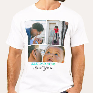 Happy Birthday to Dad, Photo Collage gift, T-Shirt