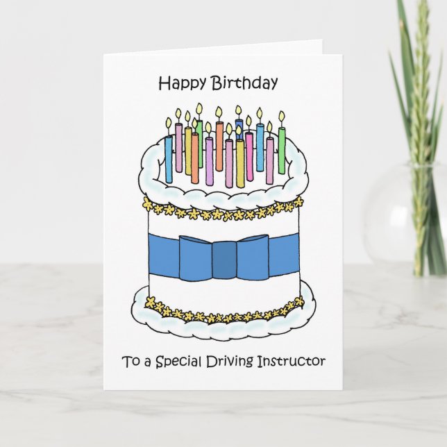Happy Birthday to Driving Instructor Card (Front)