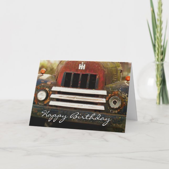 Happy Birthday to Elderly Man Card (Front)