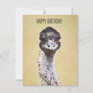 Happy Birthday To Emu Card