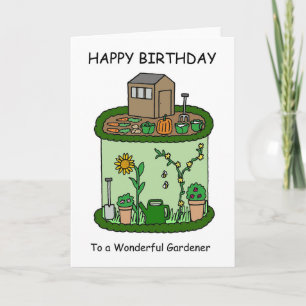 Happy Birthday to Gardener Card