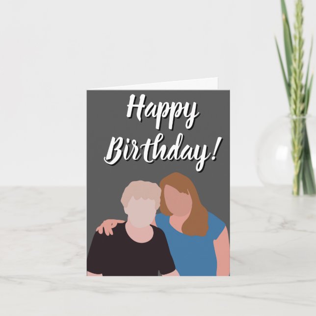 Happy Birthday To Grandma, Aunt, Sister Etc. Thank You Card (Front)