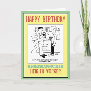 Happy Birthday to Health Worker Card