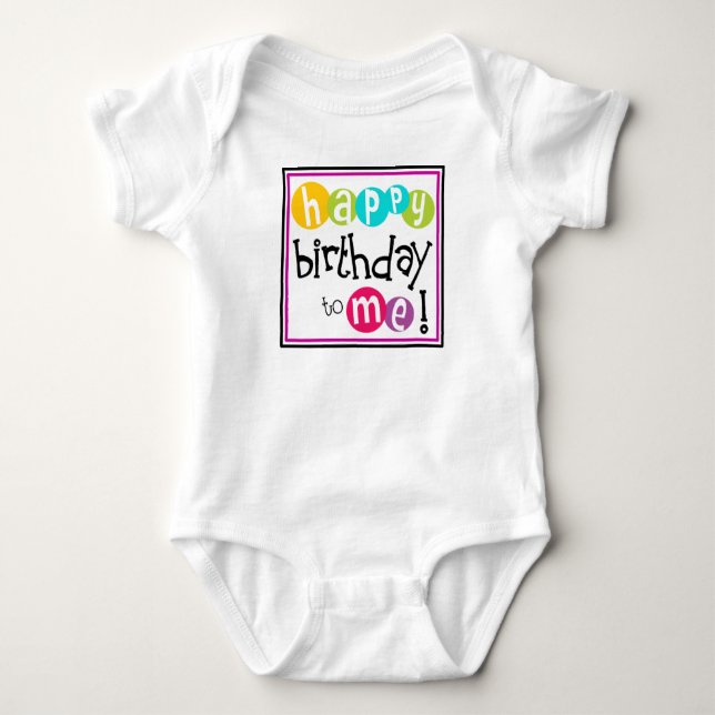 Happy' Birthday To Me-52546 Baby Bodysuit (Front)