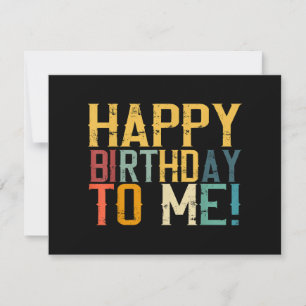 Happy Birthday to Me Birthday Party Thank You Card