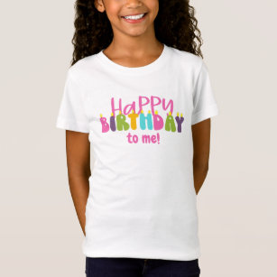 Happy Birthday to me Colourful Candles T-Shirt