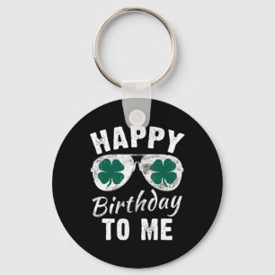 Happy Birthday To Me St. Patrick's Day 2024 Lucky Key Ring