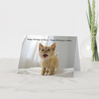 Happy Birthday to Mew Card