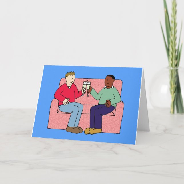 Happy Birthday to Multiracial Boyfriend Card (Front)