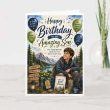 Happy Birthday to My Amazing Son Adventure Birthda