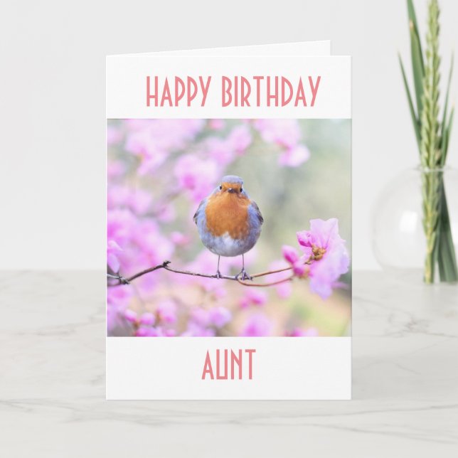 HAPPY *BIRTHDAY* TO MY **AUNT** CARD (Front)