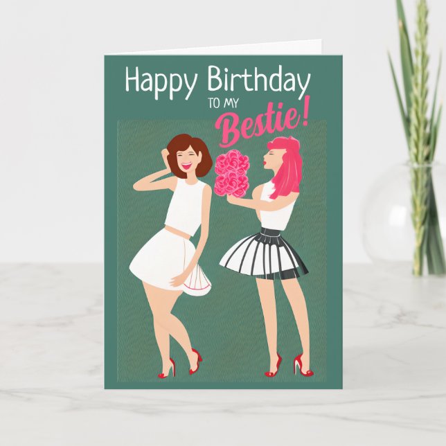 Happy Birthday to my Bestie Holiday Card (Front)