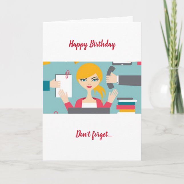 HAPPY BIRTHDAY TO MY ***CO-WORKER*** CARD (Front)