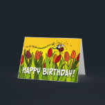 Happy Birthday - To My Dear Granddaughter Card<br><div class="desc">A sweet ladybug sends birthday wishes to someone special!</div>