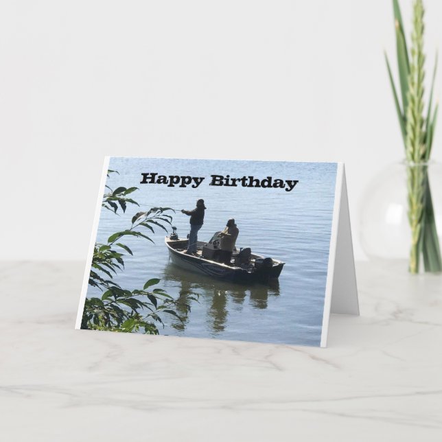 HAPPY BIRTHDAY to my FAVORITE FISHERMAN Card (Front)
