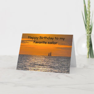 HAPPY "BIRTHDAY" TO *MY FAVORITE SAILOR* CARD