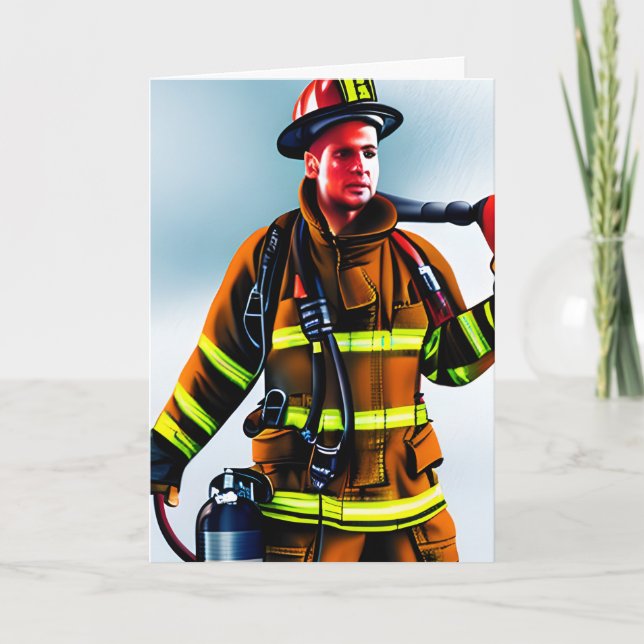Happy Birthday to my Favourite Firefighter Card (Front)