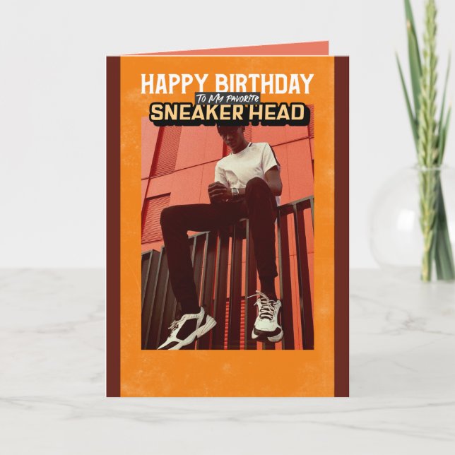 Happy Birthday To My Favourite Sneaker Head Card (Front)