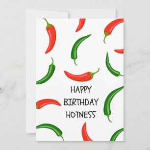 Happy Birthday to my Hot Lover Chilli Card