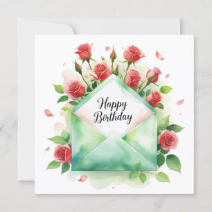 Happy birthday to my love Greeting card