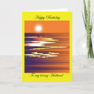 Happy Birthday to my Loving Husband Card