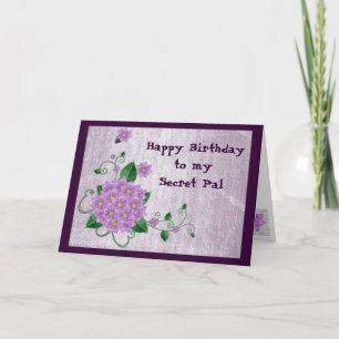 Happy Birthday to my Secret Pal Card