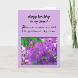 Happy Birthday to My Sister! Card