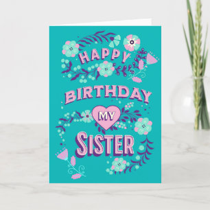 Happy Birthday to my Sister Personalised  Card