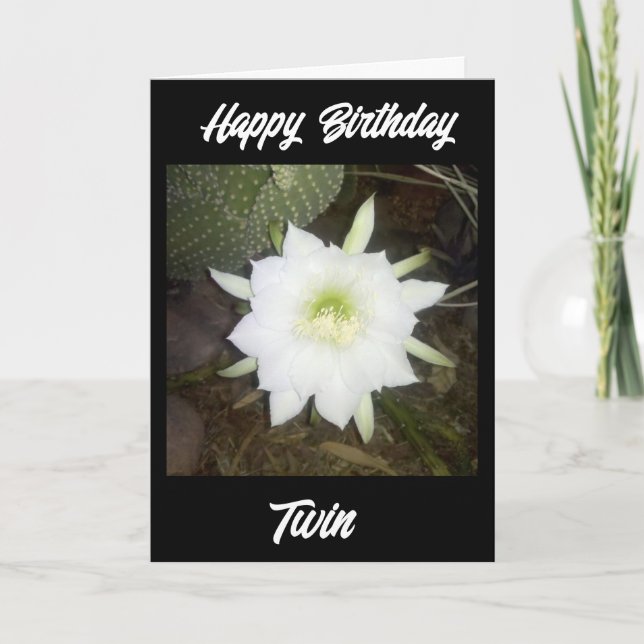 **HAPPY BIRTHDAY to MY TWIN** CARD (Front)