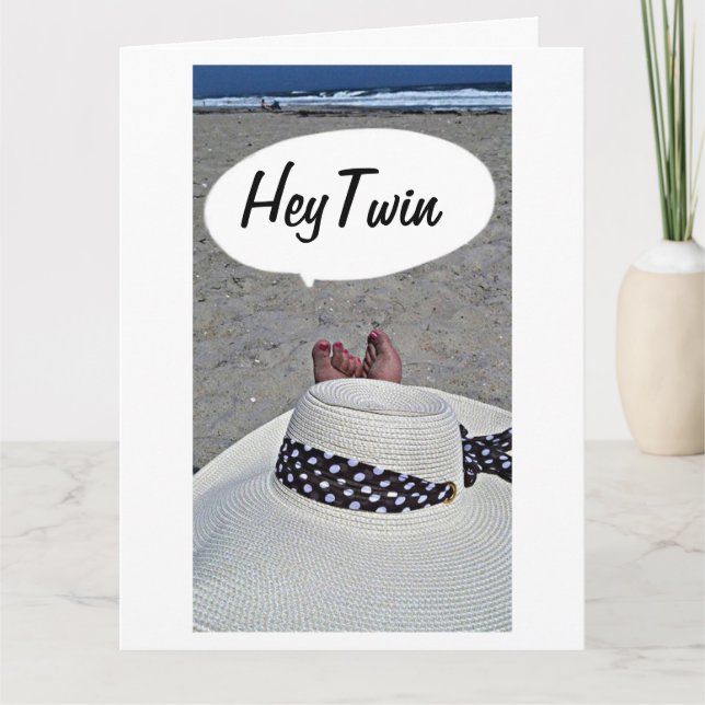 HAPPY BIRTHDAY TO MY TWIN SISTER CARD (Front)