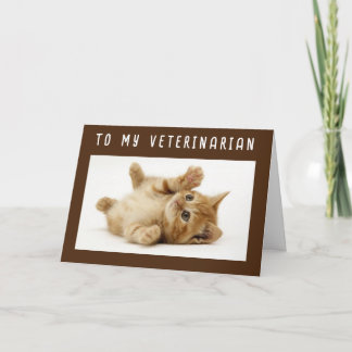 HAPPY BIRTHDAY TO MY **VETERINARIAN** CARD