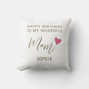 Happy Birthday to My Wonderful Mum – Personalised Cushion