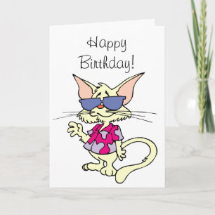Happy Birthday to One Cool Cat Card