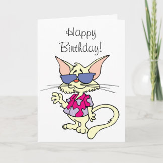 Happy Birthday to One Cool Cat Card
