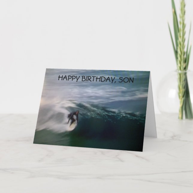 "HAPPY BIRTHDAY TO OUR SON" CARD (Front)