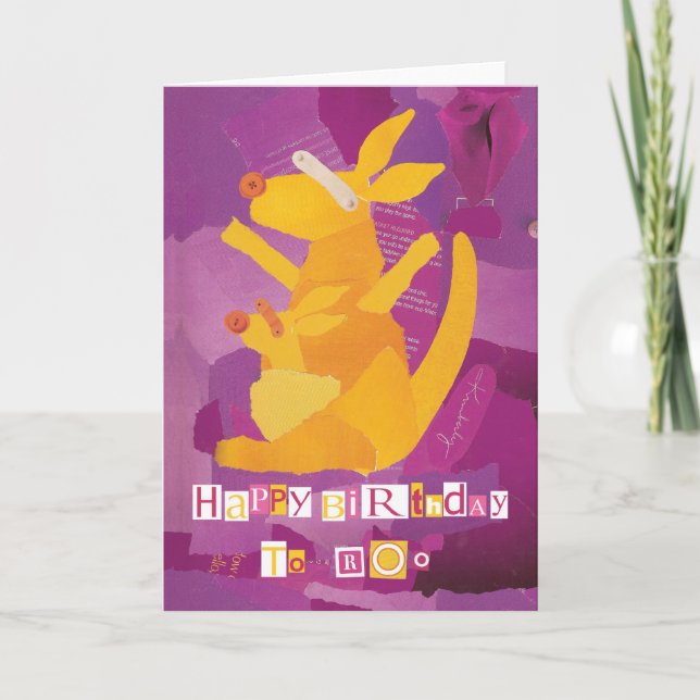 Happy Birthday to Roo Greeting Card (Front)