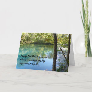 Happy Birthday to someone always welcome... Card