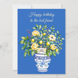 Happy Birthday to the best friend Greeting Card