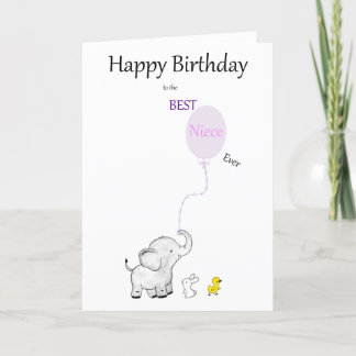 Happy Birthday to the BEST Niece Ever - CARD
