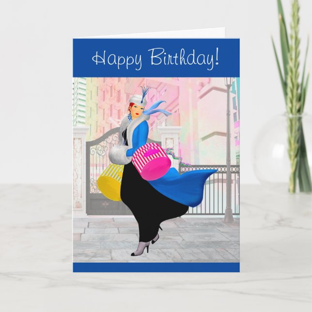 Happy Birthday To the Best Shopper Card (Front)