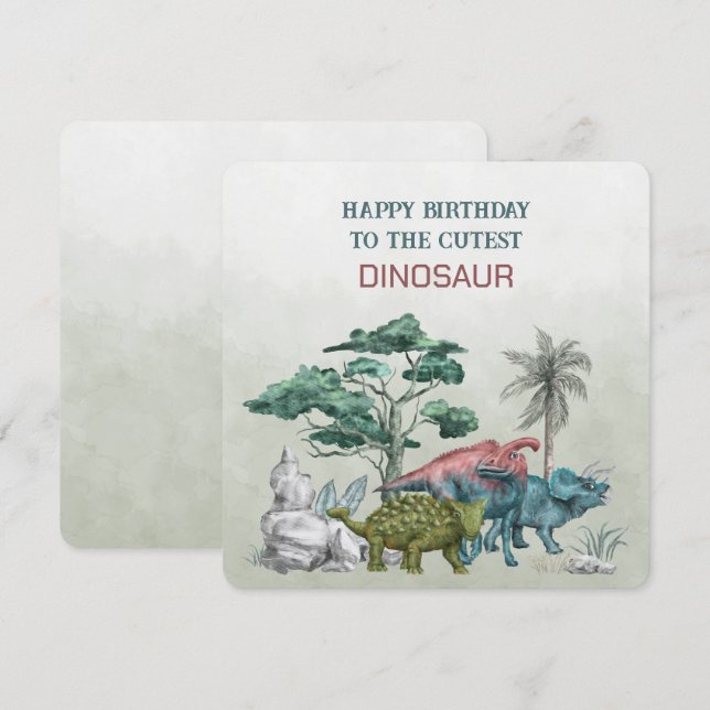 Happy Birthday To The Cutest DINOSAUR (Front/Back)