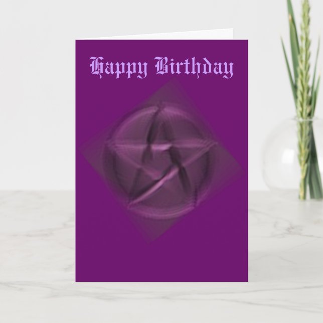 Happy Birthday to the Hidden Wiccan Card (Front)