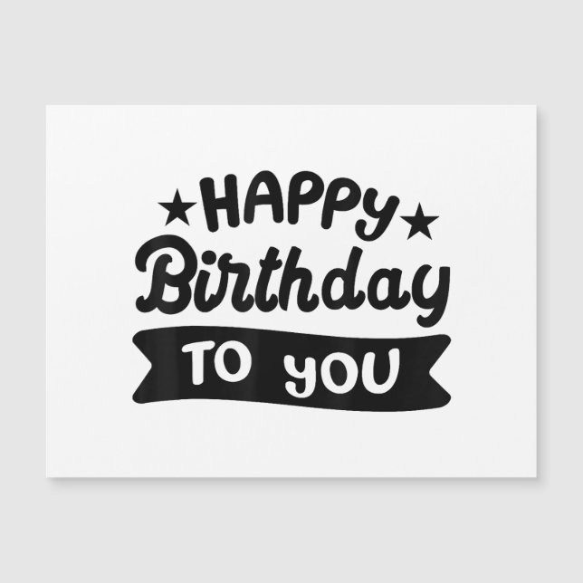 Happy Birthday to you (Front)